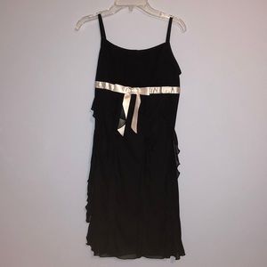 BCX Girl Black Ruffle Dress